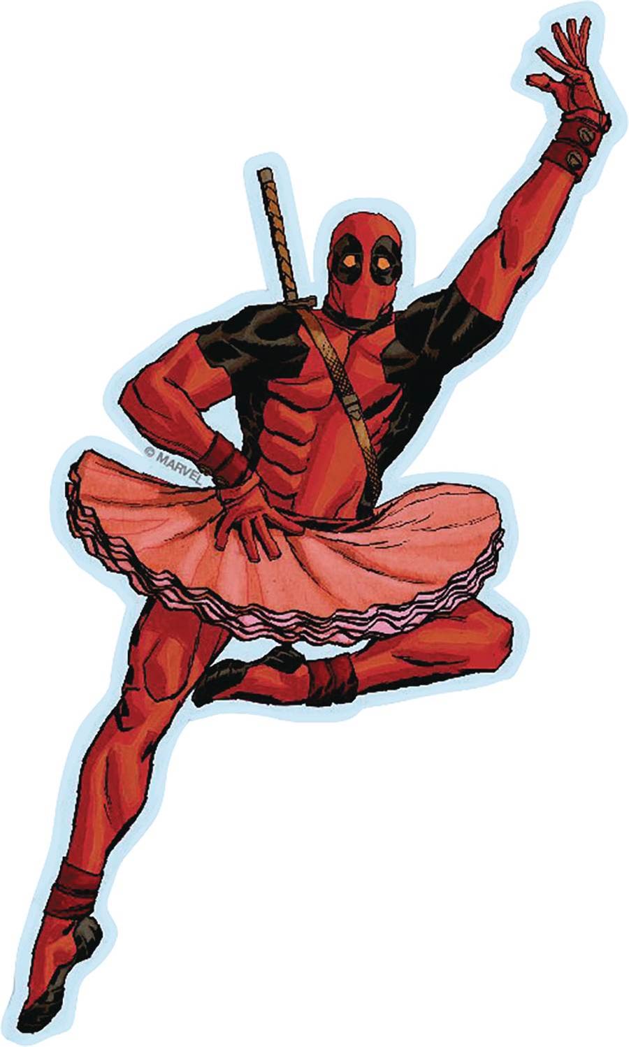 Marvel Heroes Deadpool Vinyl Decal - Ballet
