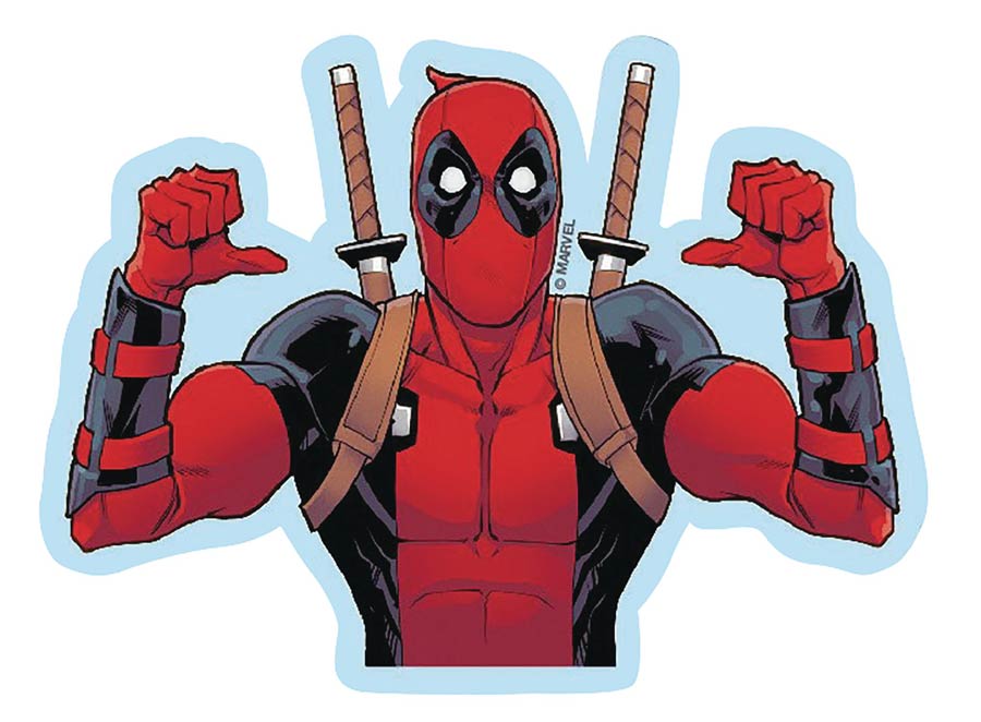 Marvel Heroes Deadpool Vinyl Decal - Thumbs