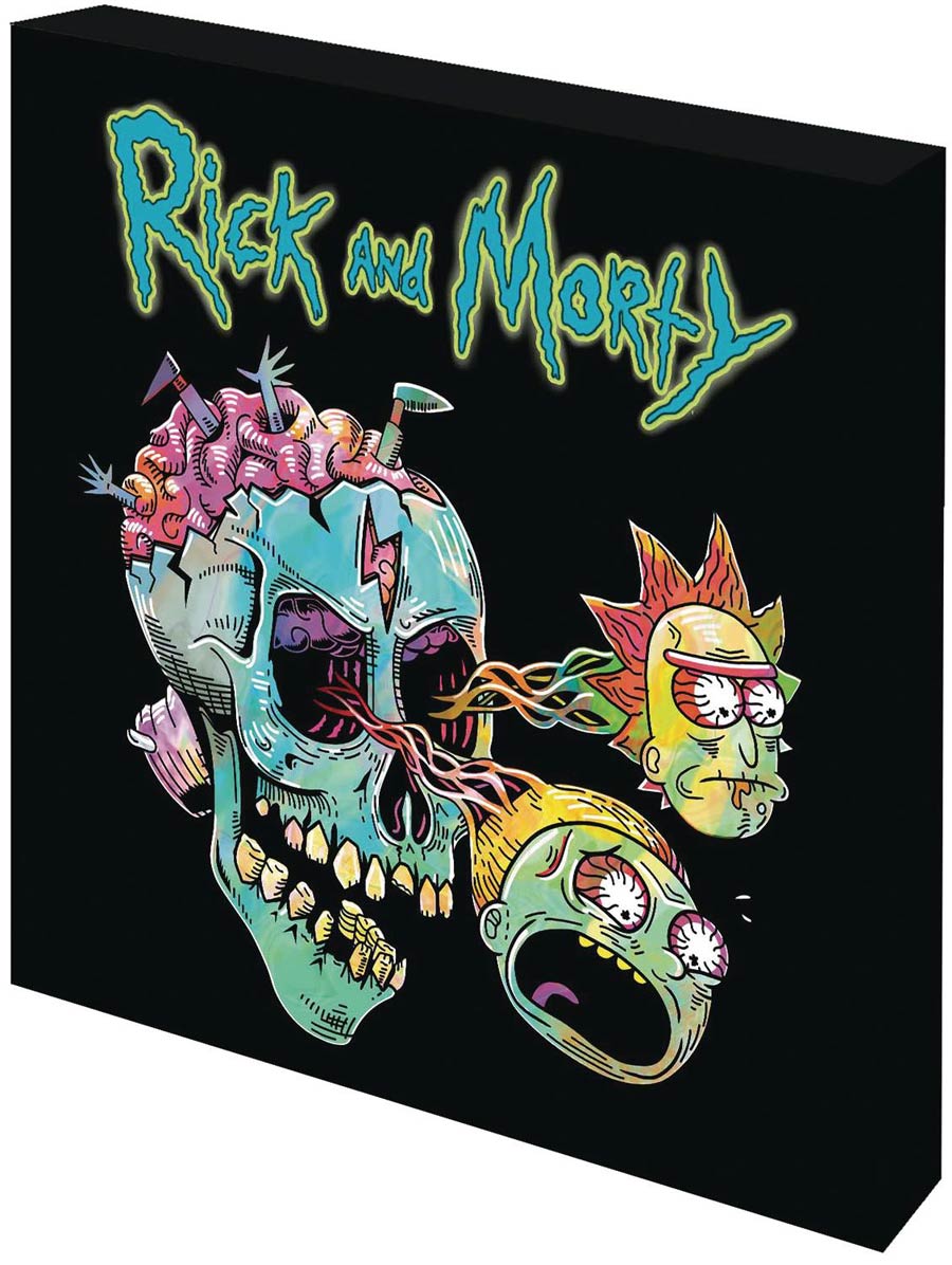 Rick And Morty Gloss Wall Art - Skull High