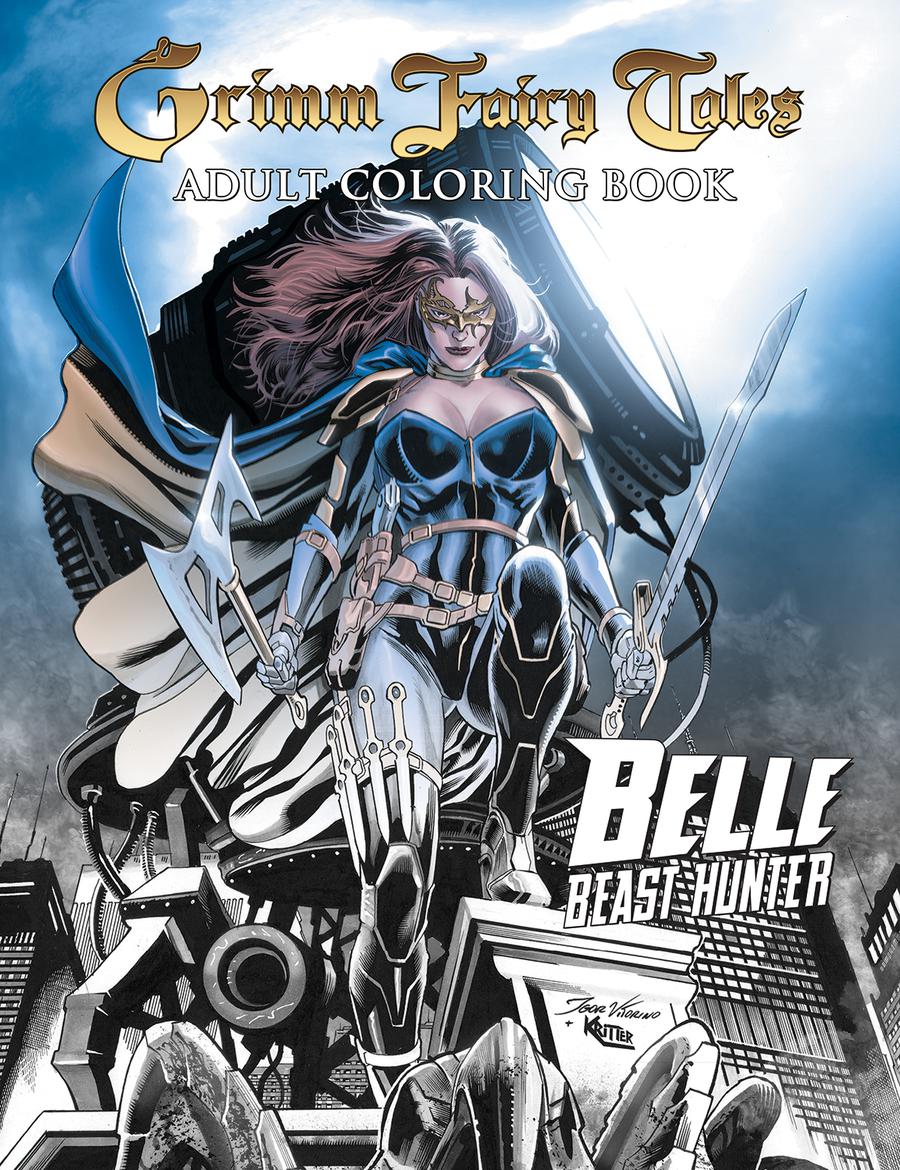 Grimm Fairy Tales Adult Coloring Book Belle TP