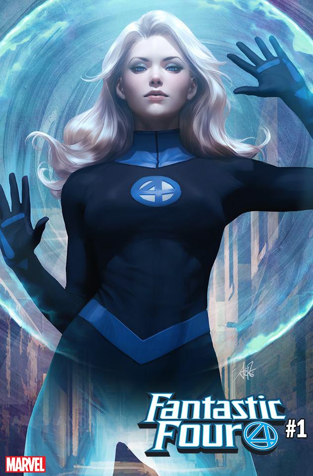 Fantastic Four Vol 6 #1 Cover F Variant Stanley Artgerm Lau Invisible Woman Cover