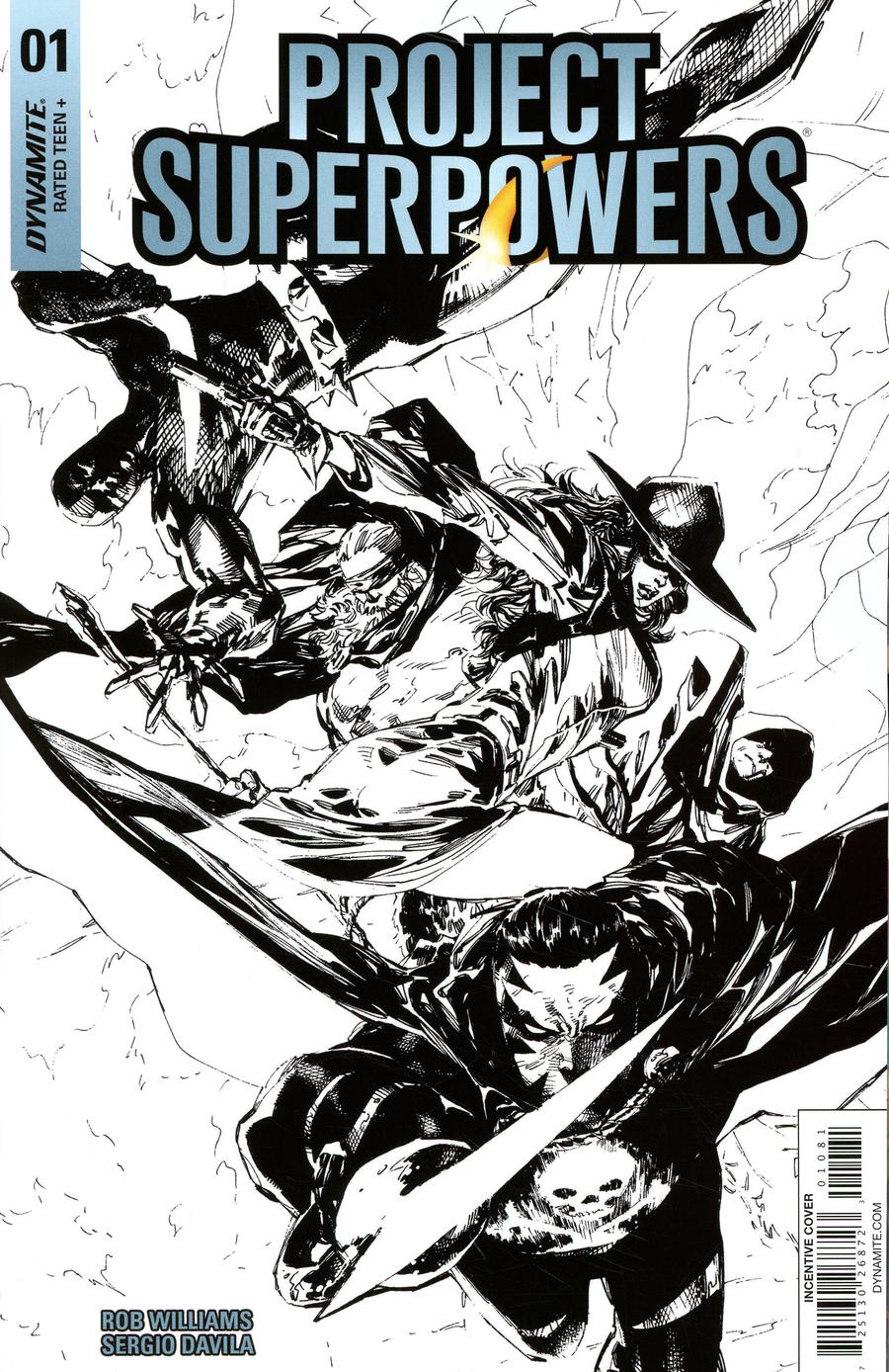 Project Superpowers Vol 3 #1 Cover H Incentive Philip Tan Black & White Cover