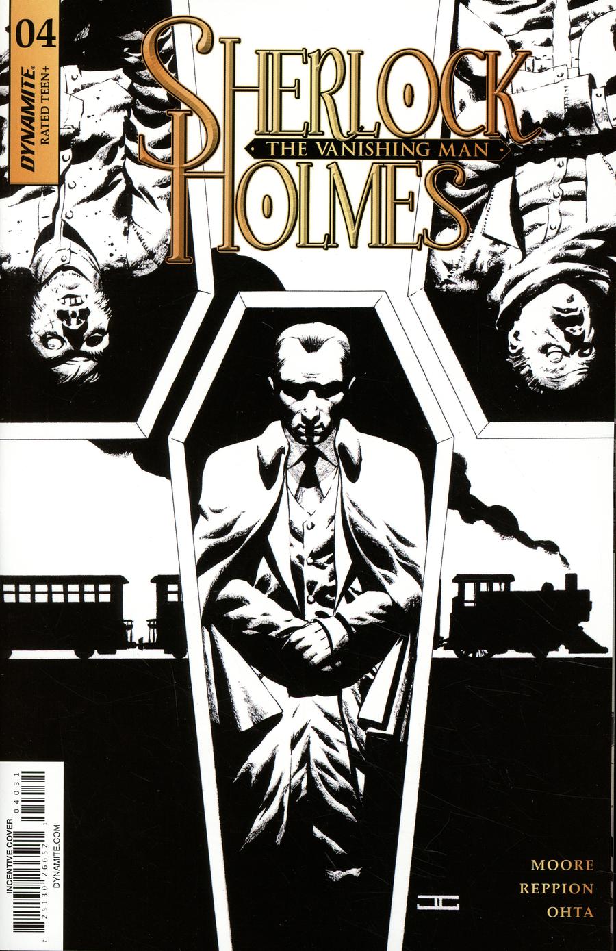 Sherlock Holmes Vanishing Man #4 Cover C Incentive John Cassaday Black & White Cover