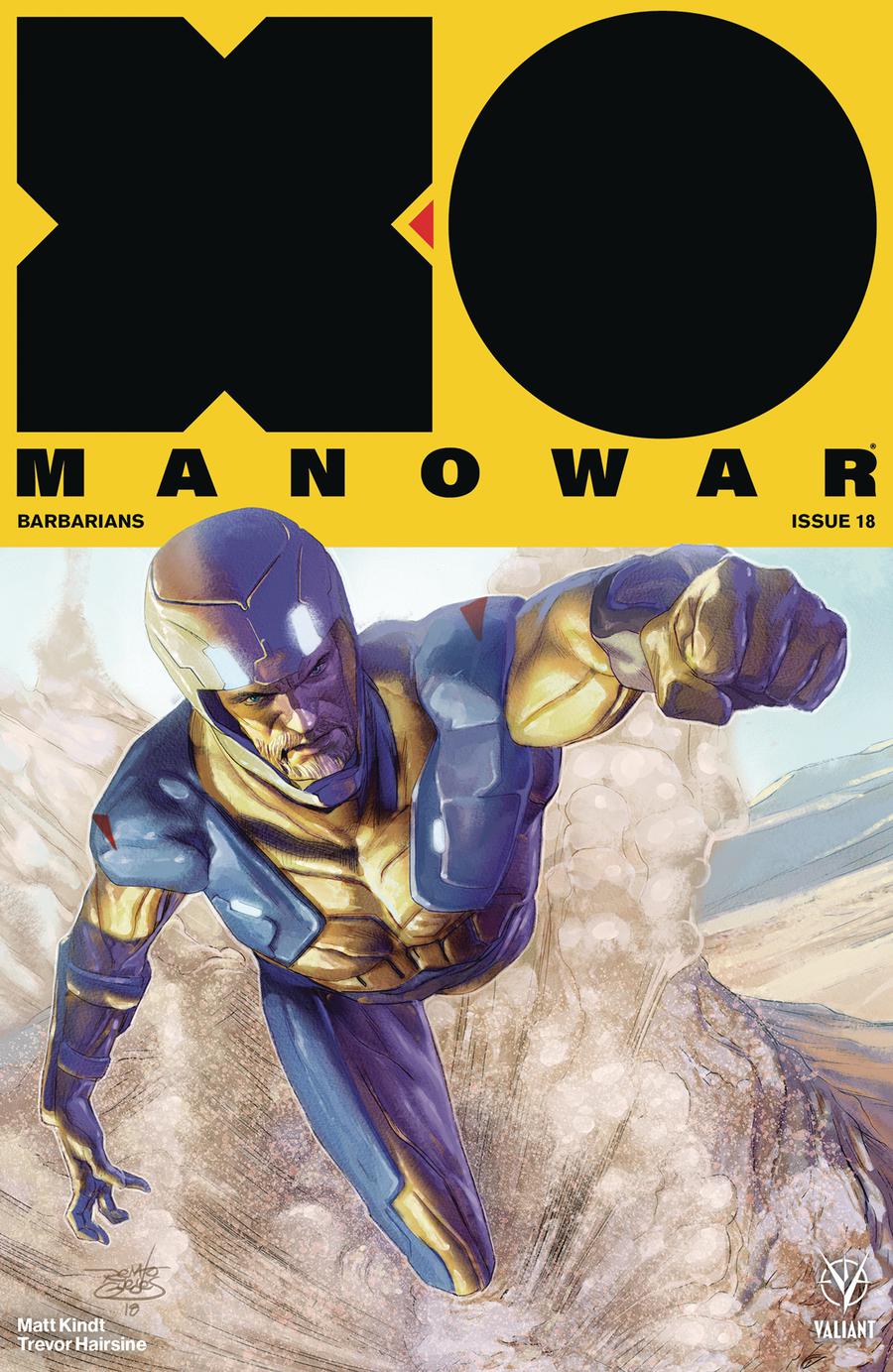 X-O Manowar Vol 4 #18 Cover E Incentive Renato Guedes X-O Manowar Icon Variant Cover
