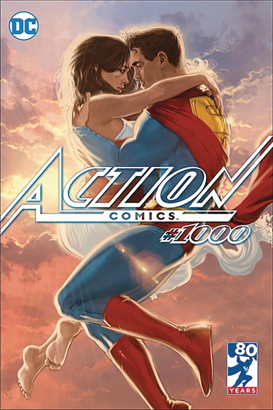 Action Comics Vol 2 #1000 Cover Z-K DF Third Eye Comics Exclusive Kaare Andrews Variant Cover