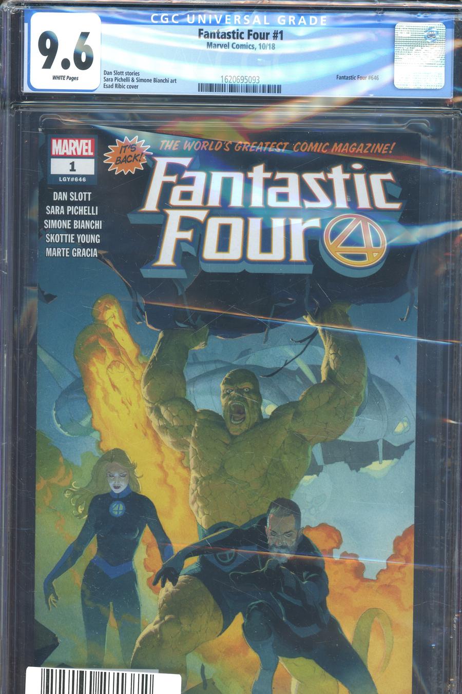 Fantastic Four Vol 6 #1 Cover Z-D DF CGC Graded