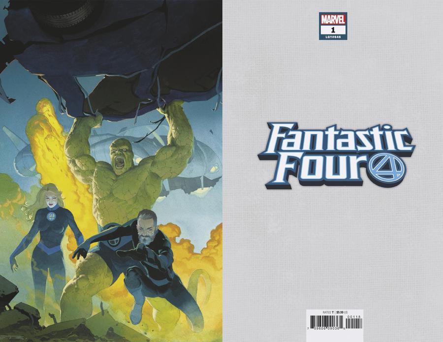 Fantastic Four Vol 6 #1 Cover W Incentive Esad Ribic Virgin Cover