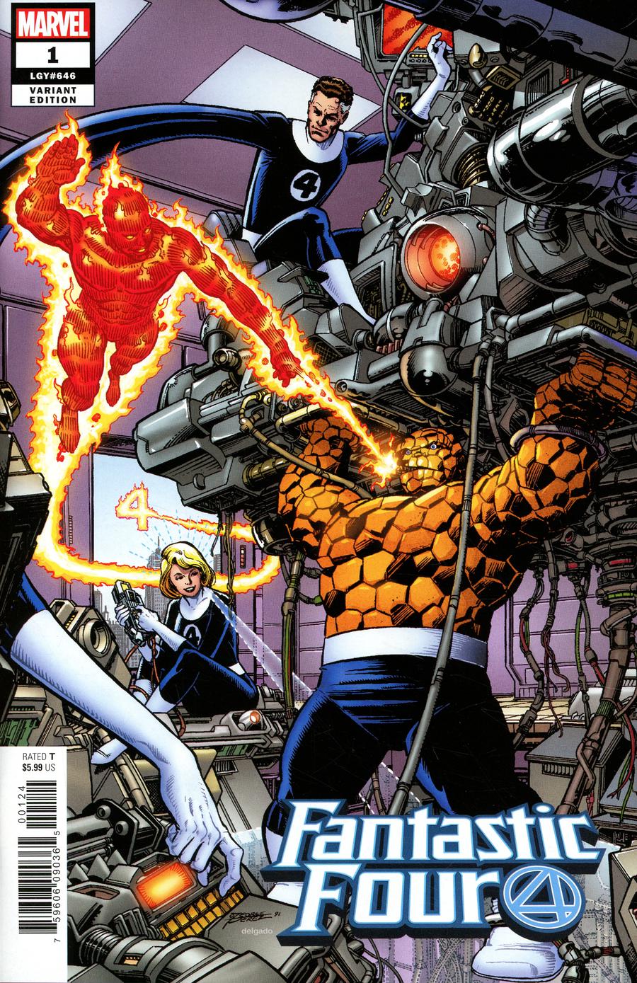 Fantastic Four Vol 6 #1 Cover Y Incentive George Perez Remastered Color Variant Cover