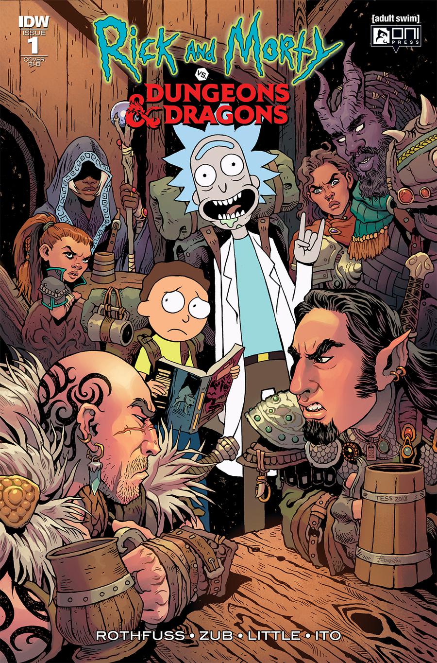 Rick And Morty vs Dungeons & Dragons #1 Cover D Incentive Tess Fowler Variant Cover