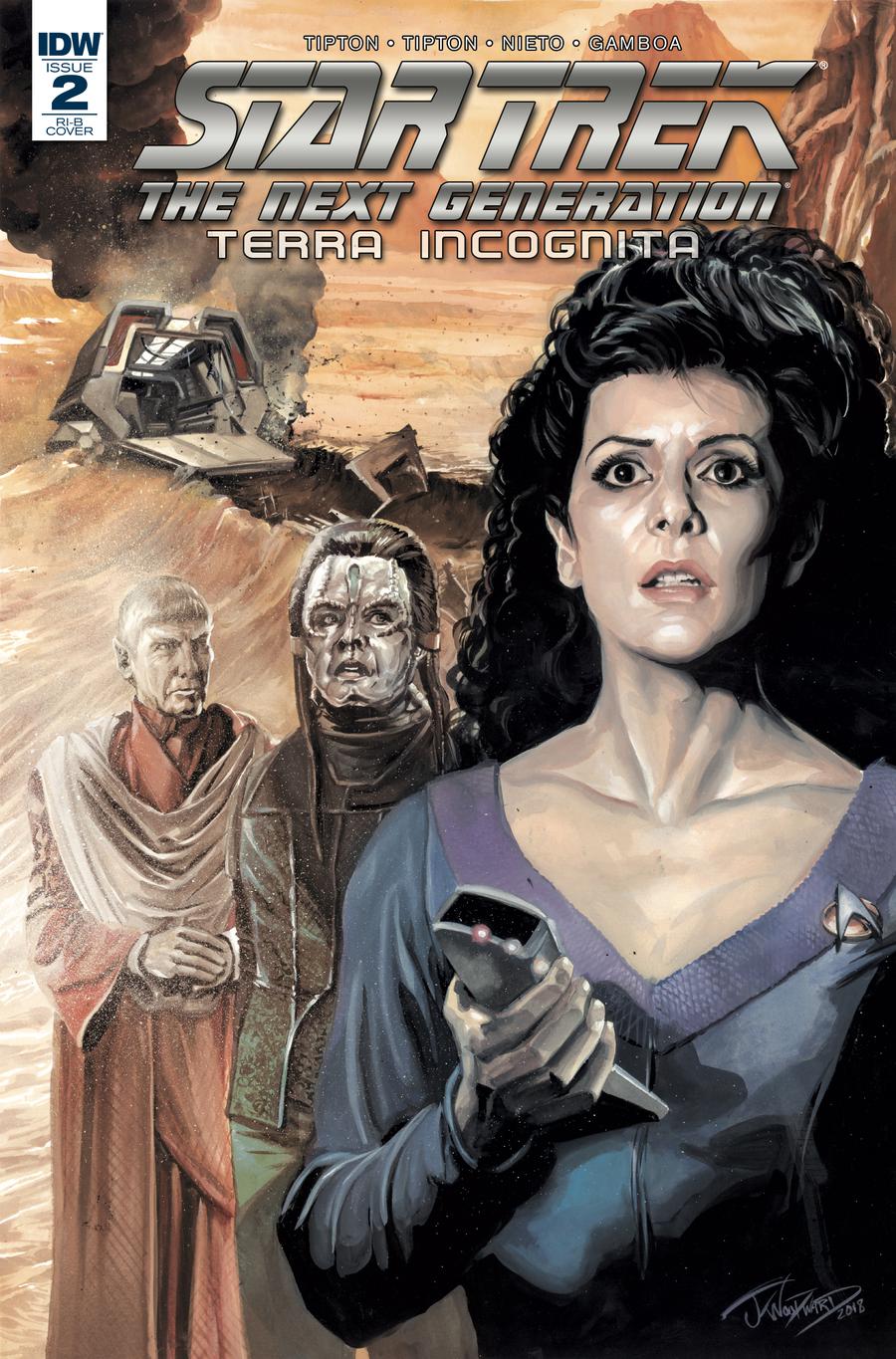 Star Trek The Next Generation Terra Incognita #2 Cover D Incentive JK Woodward Variant Cover