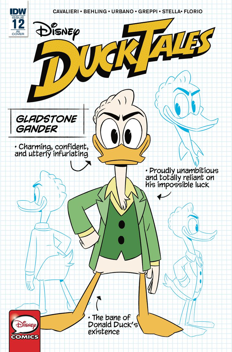 Ducktales Vol 4 #12 Cover C Incentive Blueprint Character-Focused Variant Cover