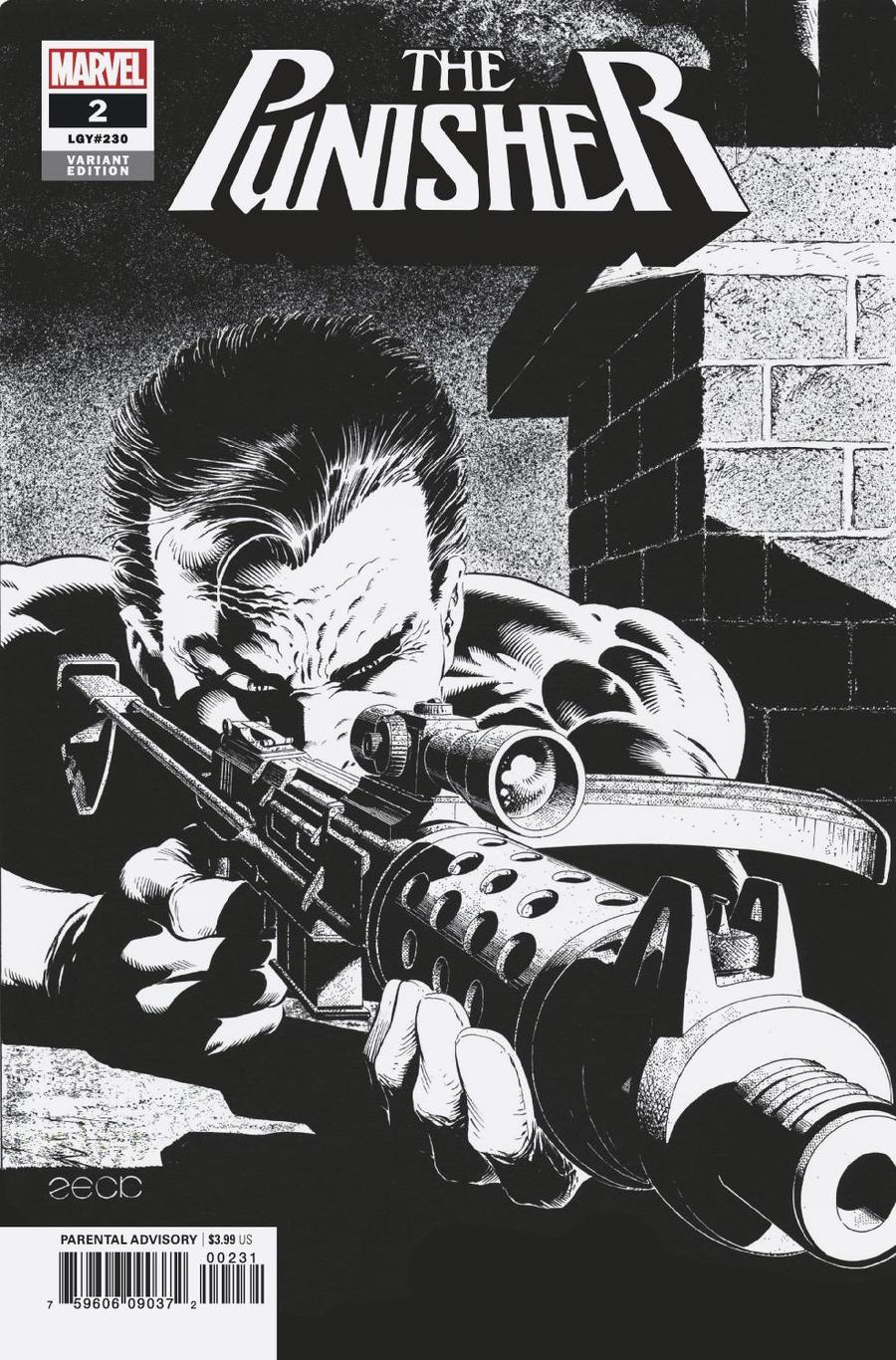 Punisher Vol 11 #2 Cover D Incentive Mike Zeck Hidden Gem Sketch Variant Cover