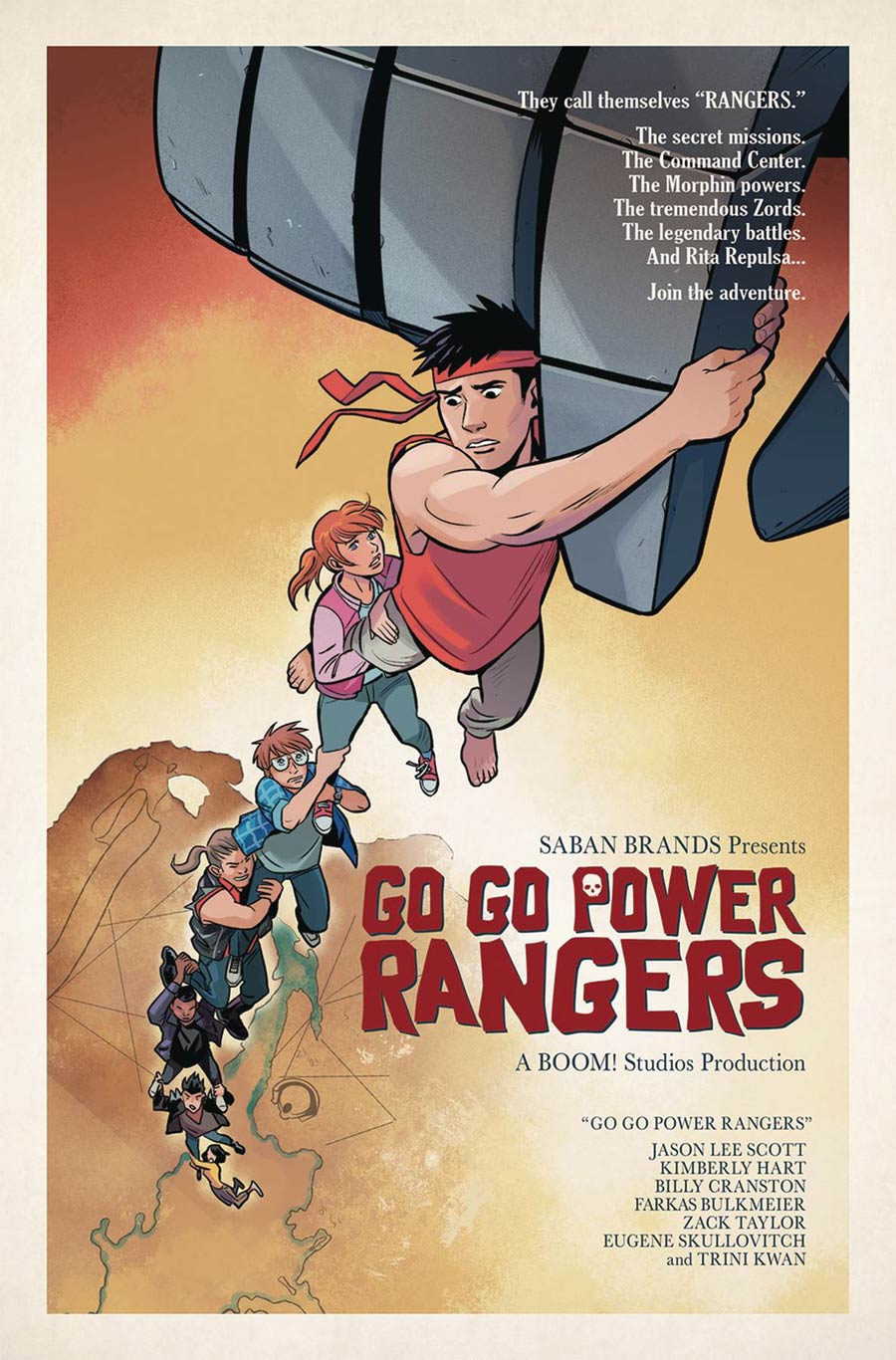 Sabans Go Go Power Rangers #12 Cover E Incentive Natacha Bustos Movie Homage Variant Cover (Shattered Grid Tie-In)