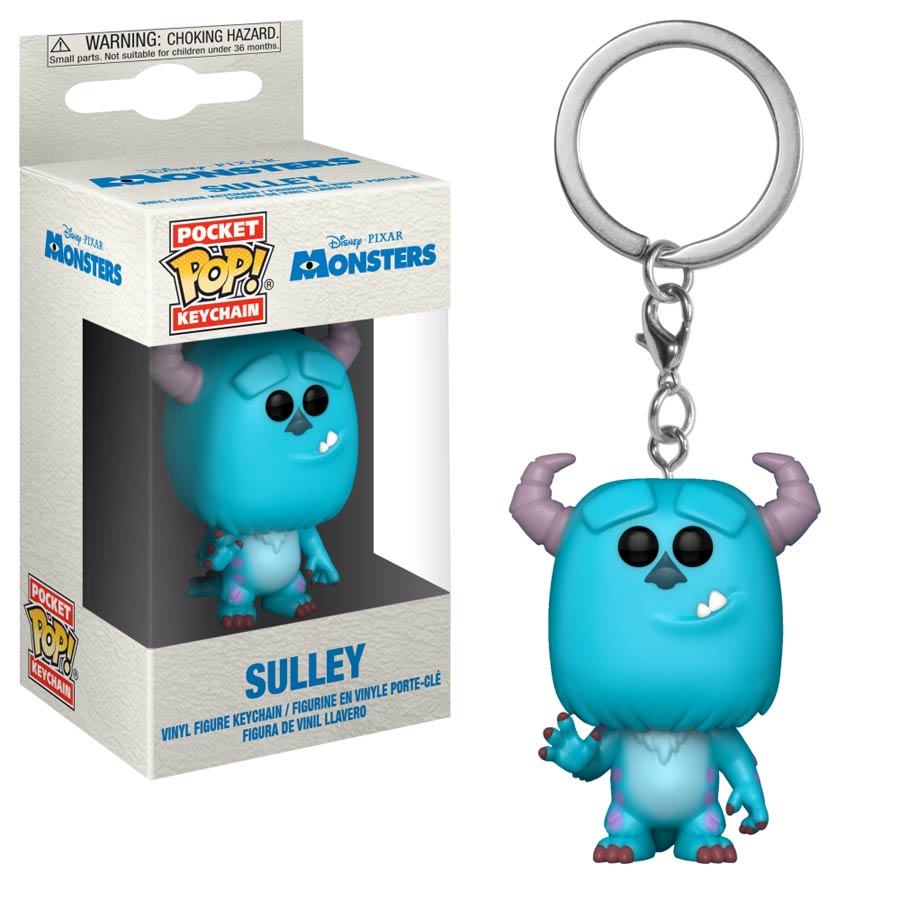 POP Monsters Inc Sulley Vinyl Figure Pocket Keychain
