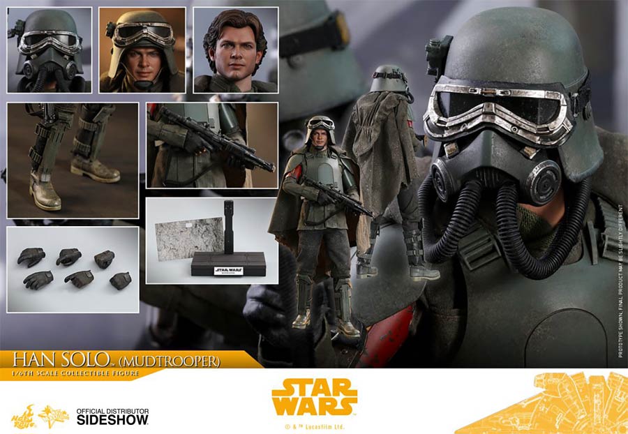Han Solo Mudtrooper Solo A Star Wars Story Movie Masterpiece Series Sixth Scale Figure