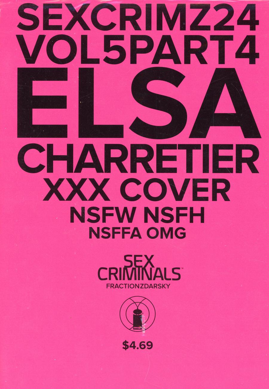 Sex Criminals #24 Cover C Variant Elsa Charretier XXX Cover Without Polybag