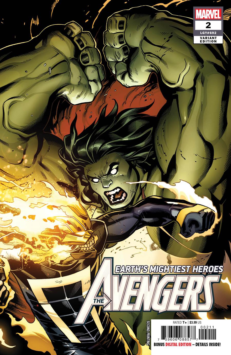 Avengers Vol 7 #2 Cover D 2nd Ptg Variant Ed Mcguinness Cover