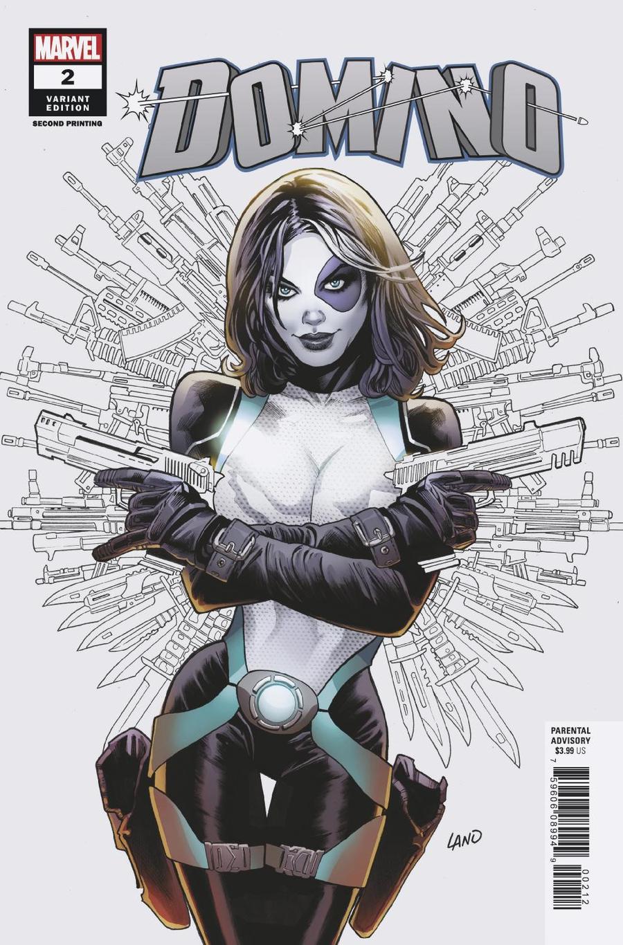 Domino Vol 3 #2 Cover B 2nd Ptg Variant Greg Land Cover