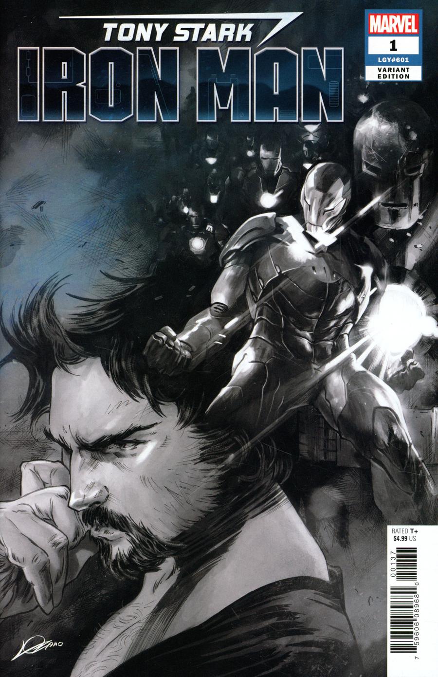 Tony Stark Iron Man #1 Cover Z-C Incentive Party Sketch Variant Cover