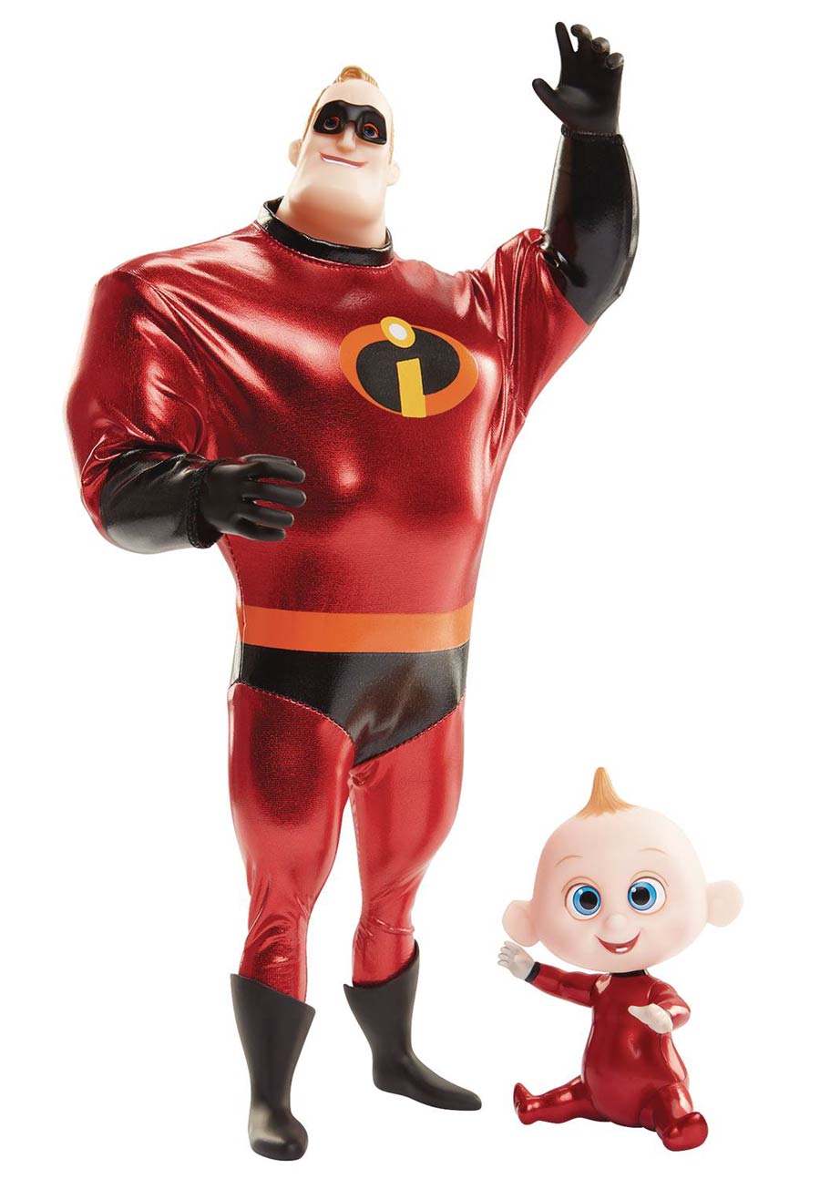 Incredibles 2 Mr Incredible & Jack Jack 11-Inch Action Figure Case