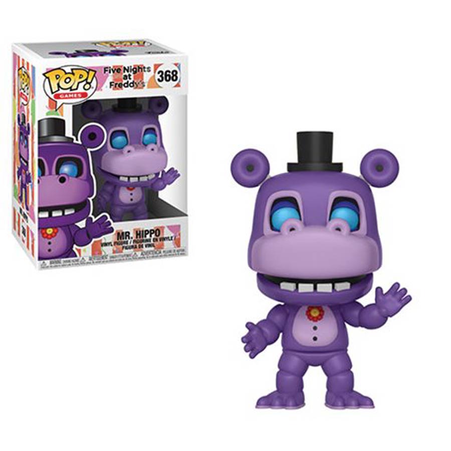POP Games 368 Five Nights At Freddys Pizza Sim Mr Hippo Vinyl Figure