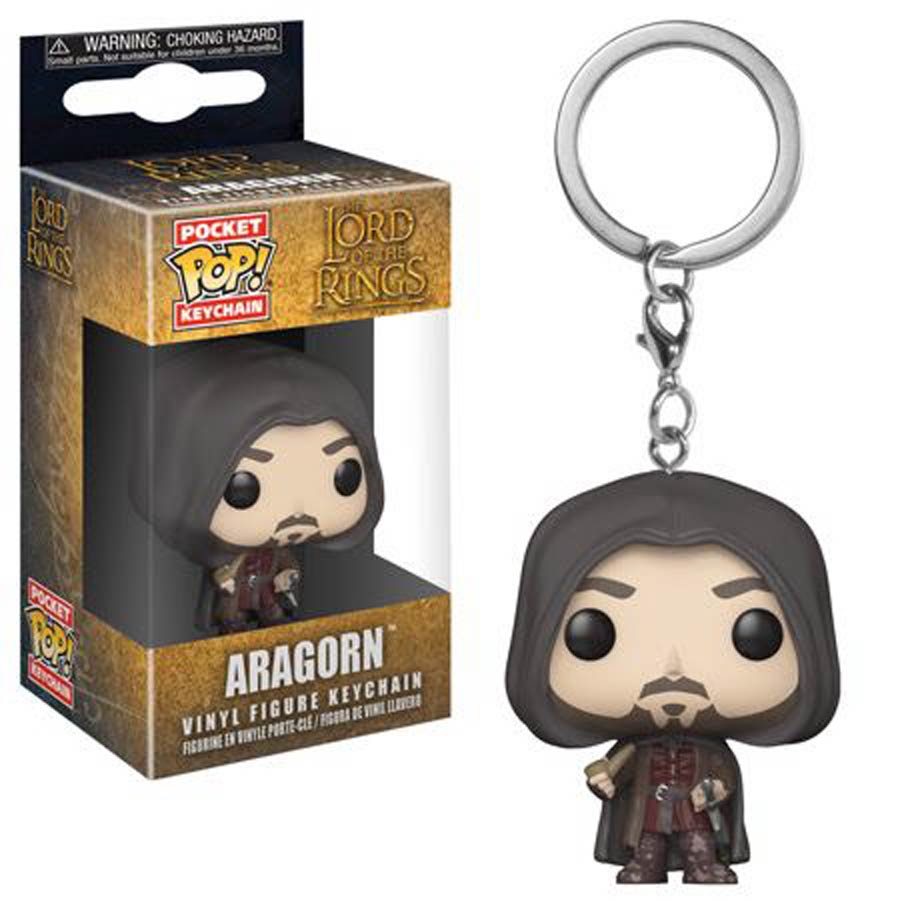 POP The Lord Of The Rings Aragorn Vinyl Pocket Keychain