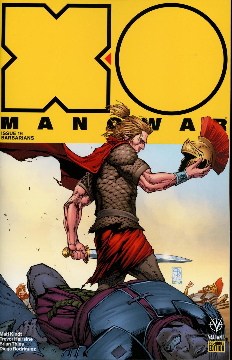 X-O Manowar Vol 4 #16 Cover C Variant Shane Davis Cover