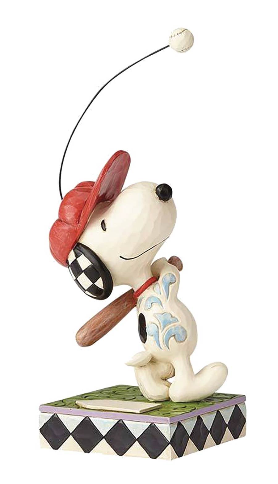 Peanuts Snoopy At Bat Figurine