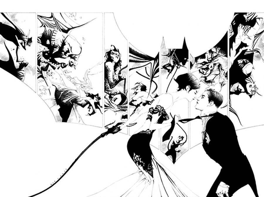 Batman Vol 3 #50 Cover K DF Exclusive Jae Lee Virgin Black & White Variant Cover