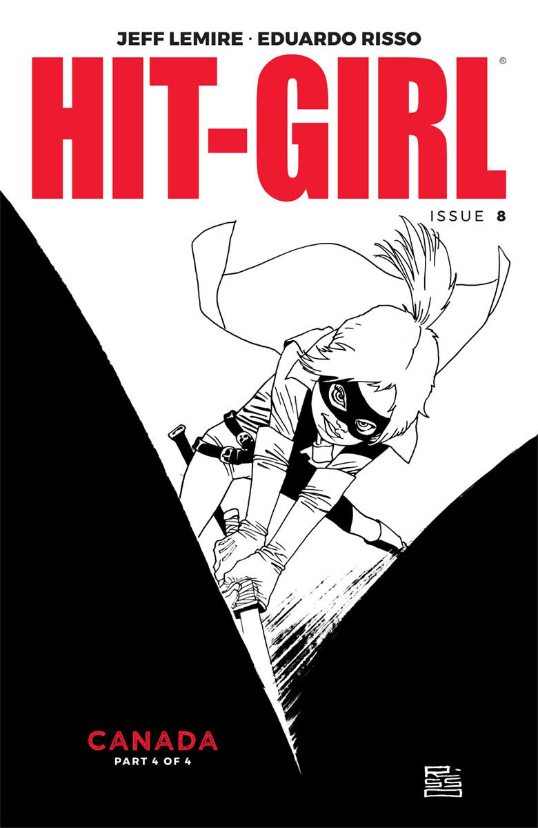 Hit-Girl Vol 2 #8 Cover B Variant Eduardo Risso Sketch Cover