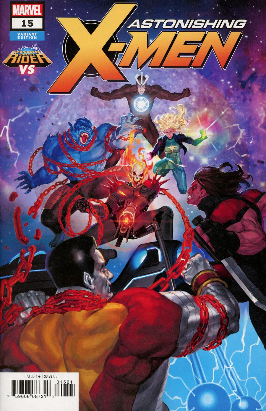 Astonishing X-Men Vol 4 #15 Cover B Variant Akcho Cosmic Ghost Rider VS Cover