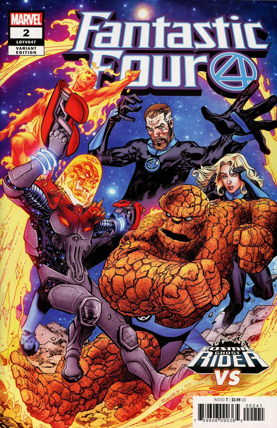 Fantastic Four Vol 6 #2 Cover B Variant Tom Raney Cosmic Ghost Rider VS Cover