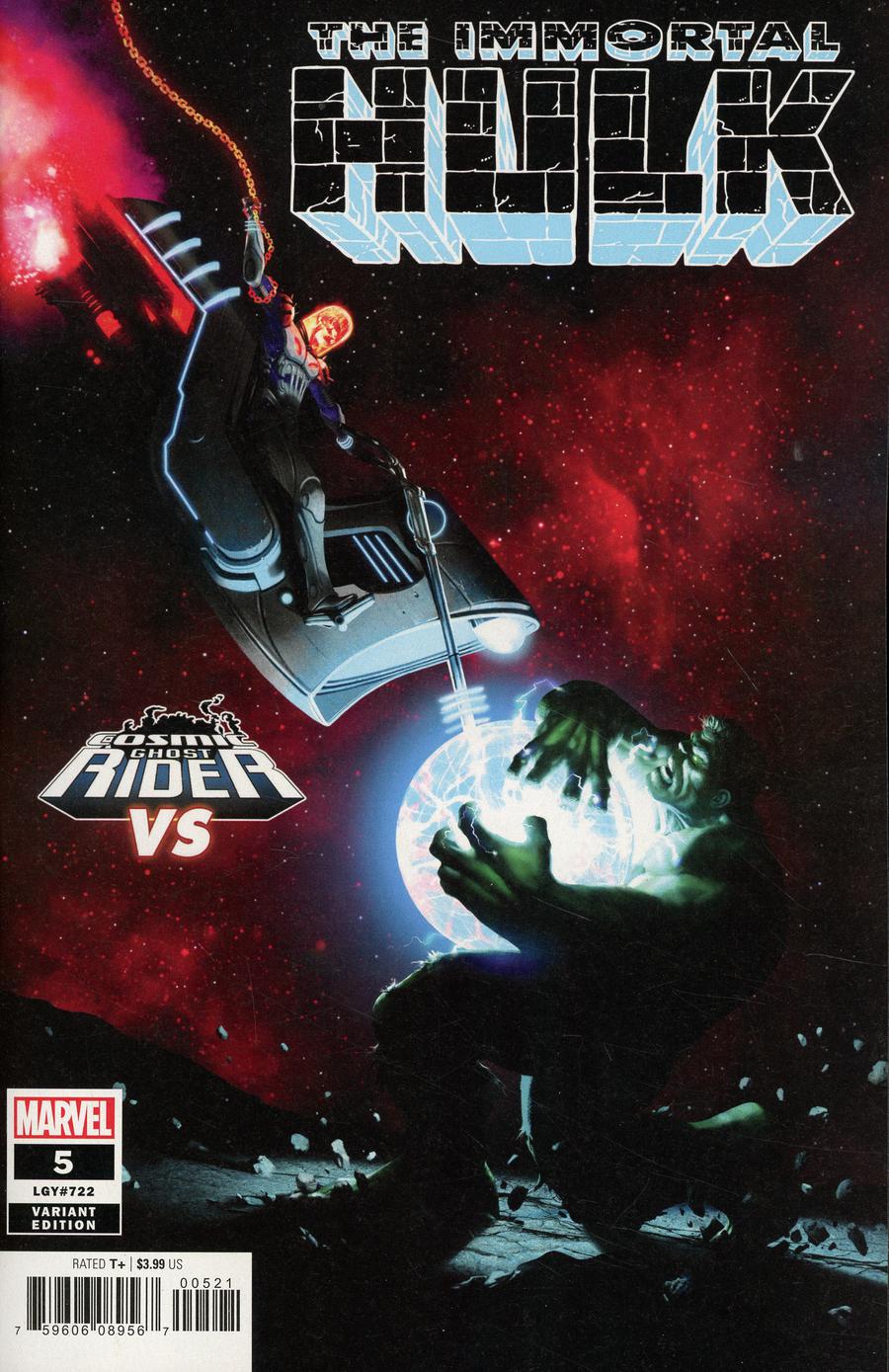 Immortal Hulk #5 Cover B Variant Rahzzah Cosmic Ghost Rider VS Cover