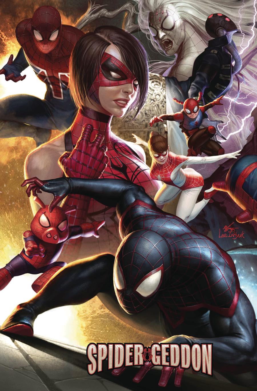 Spider-Geddon #0 Cover B Variant In-Hyuk Lee Connecting Cover (1 Of 6)