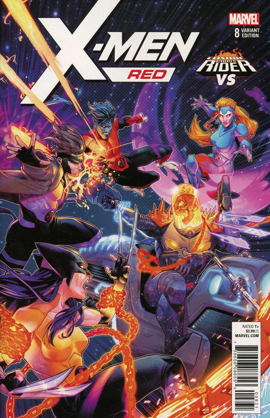 X-Men Red #8 Cover B Variant Jamal Campbell Cosmic Ghost Rider VS Cover