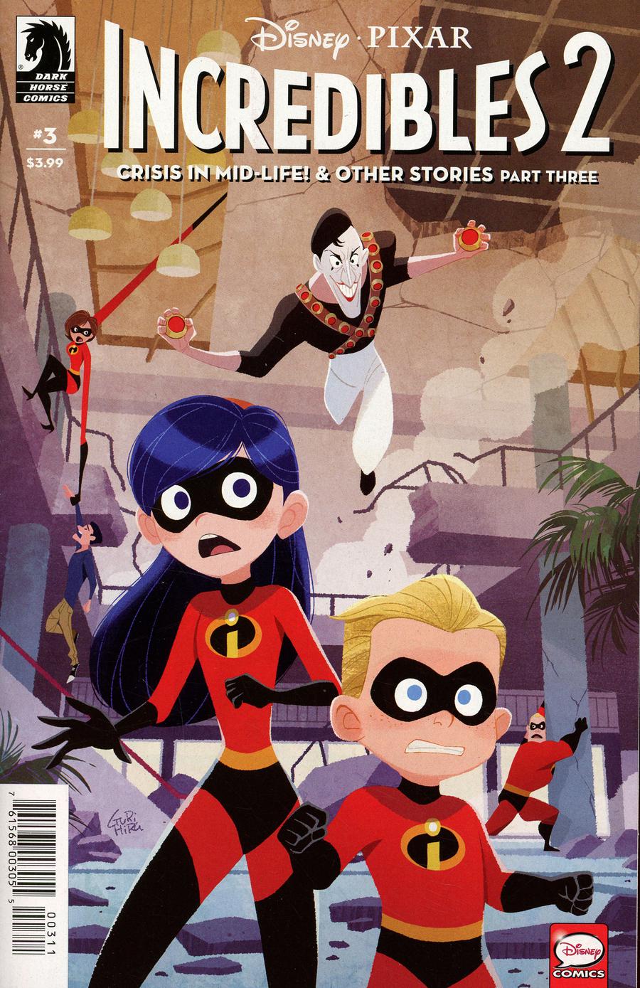 Disney Pixars Incredibles 2 Crisis In Mid-Life & Other Stories #3 Cover A Regular Gurihiru Cover