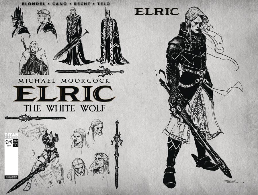 Elric White Wolf #1 Cover C Variant Design Wraparound Cover