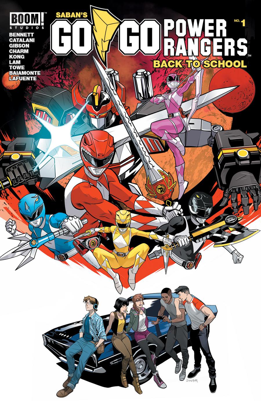 Sabans Go Go Power Rangers Back To School #1 Cover A Regular Dan Mora Cover
