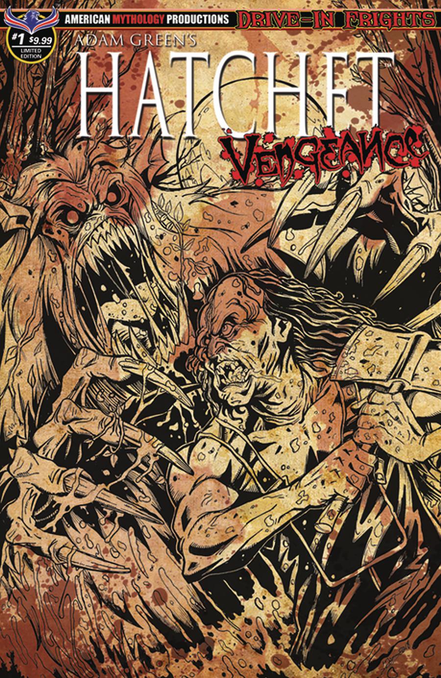 Adam Greens Hatchet Vengeance #1 Cover C Limited Edition Bloody Horror Cover