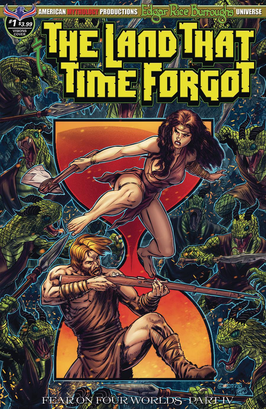 Land That Time Forgot #1 Cover B Variant Cyrus Mesarcia Timeless Cover (Fear On Four Worlds Part 4)