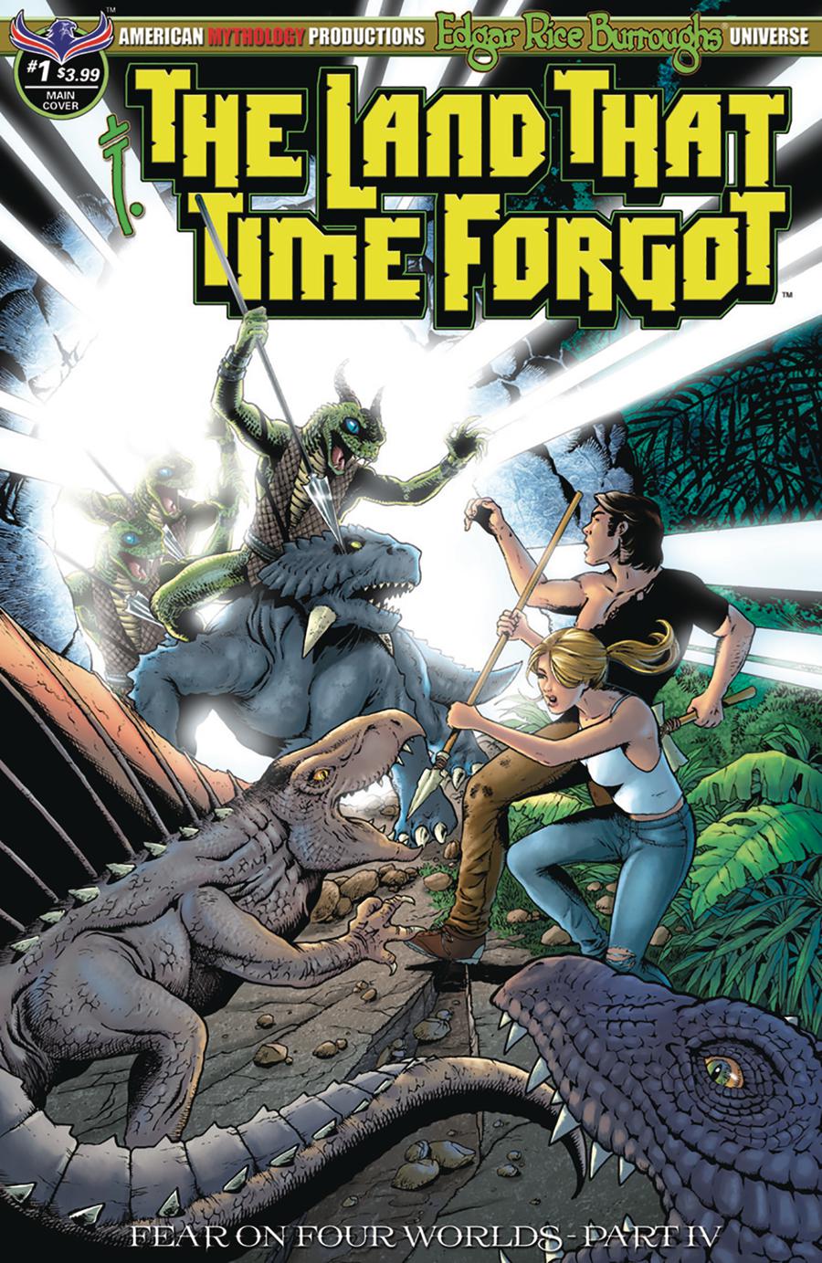 Land That Time Forgot #1 Cover A Regular Mike Wolfer Cover (Fear On Four Worlds Part 4)
