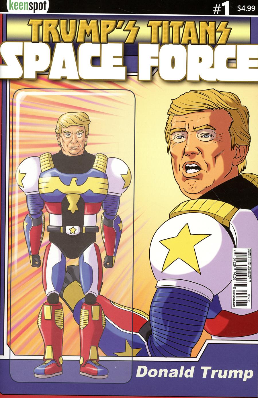 Trumps Titans Space Force #1 Cover C Variant Action Figure Cover