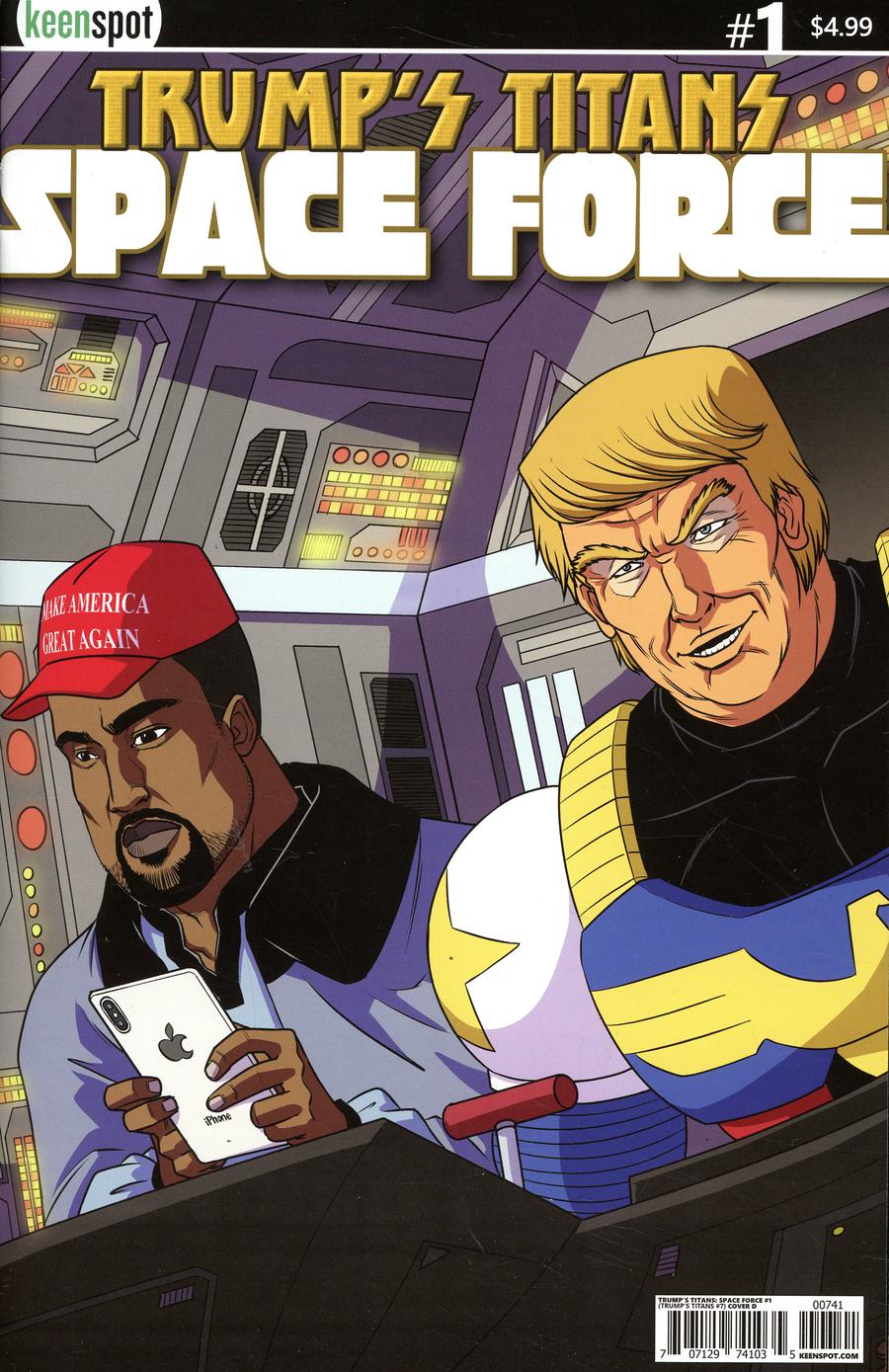 Trumps Titans Space Force #1 Cover D Variant Kanye Calrissian Cover