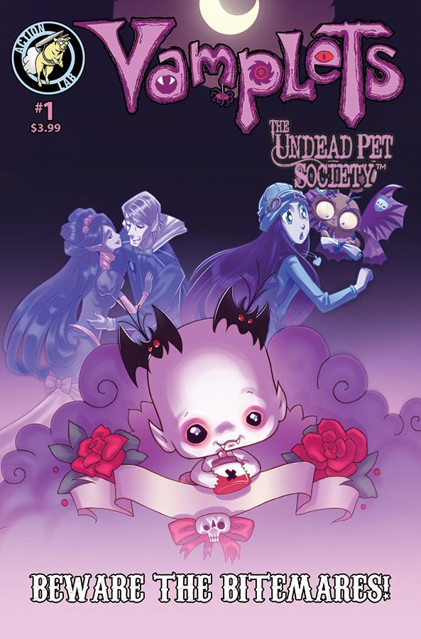 Vamplets The Undead Pet Society Beware The Bitemares One Shot Cover B Variant Gayle Middleton Cover