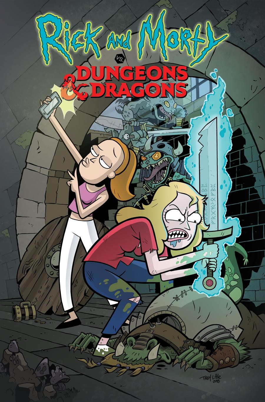 Rick And Morty vs Dungeons & Dragons #2 Cover A Regular Troy Little Cover