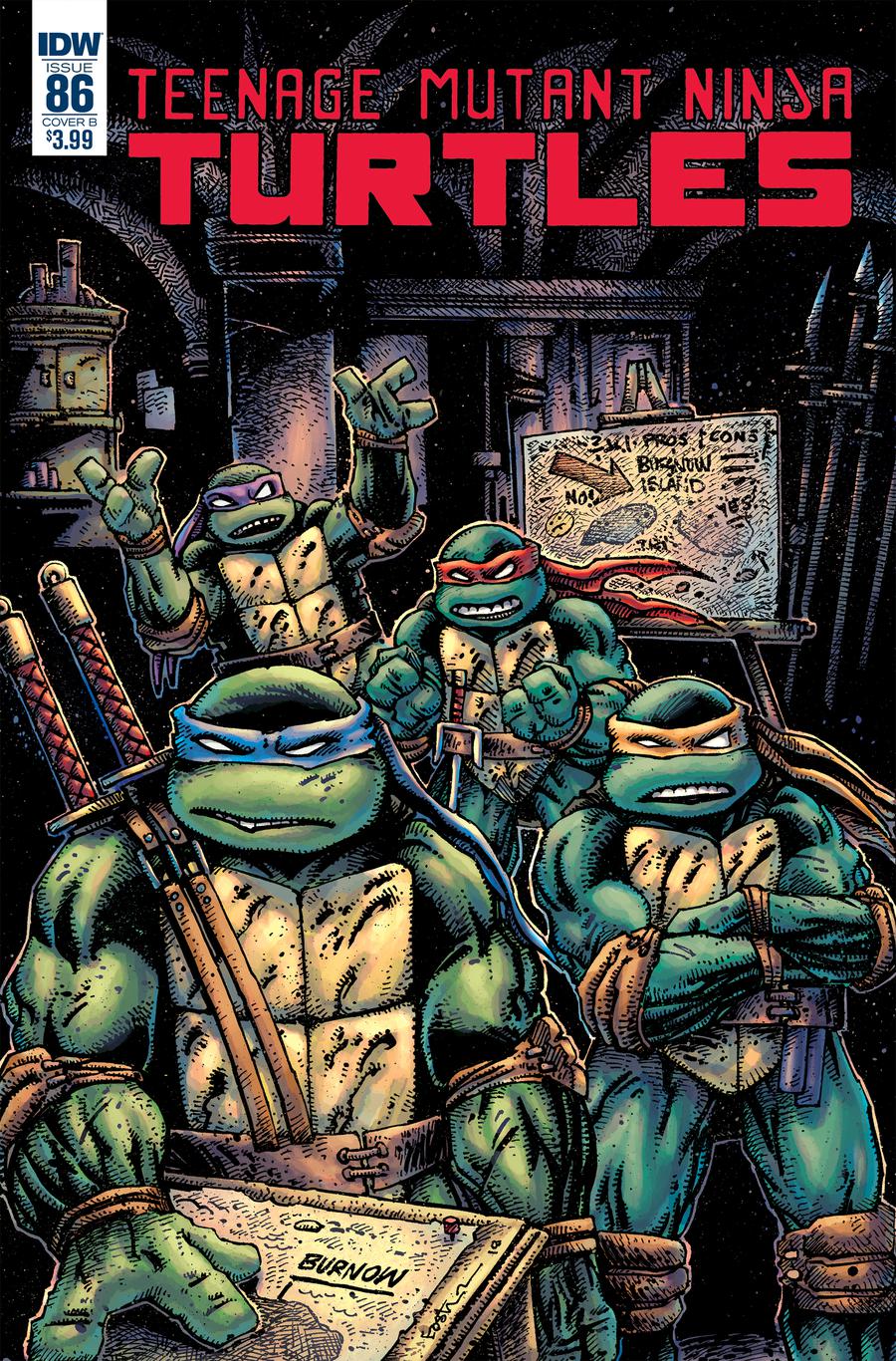 Teenage Mutant Ninja Turtles Vol 5 #86 Cover B Variant Kevin Eastman Cover