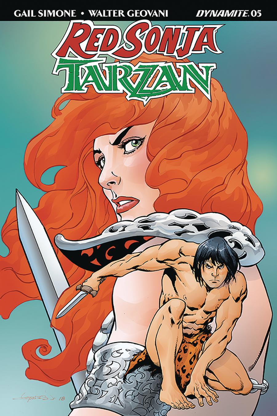 Red Sonja Tarzan #5 Cover C Variant Aaron Lopresti Cover