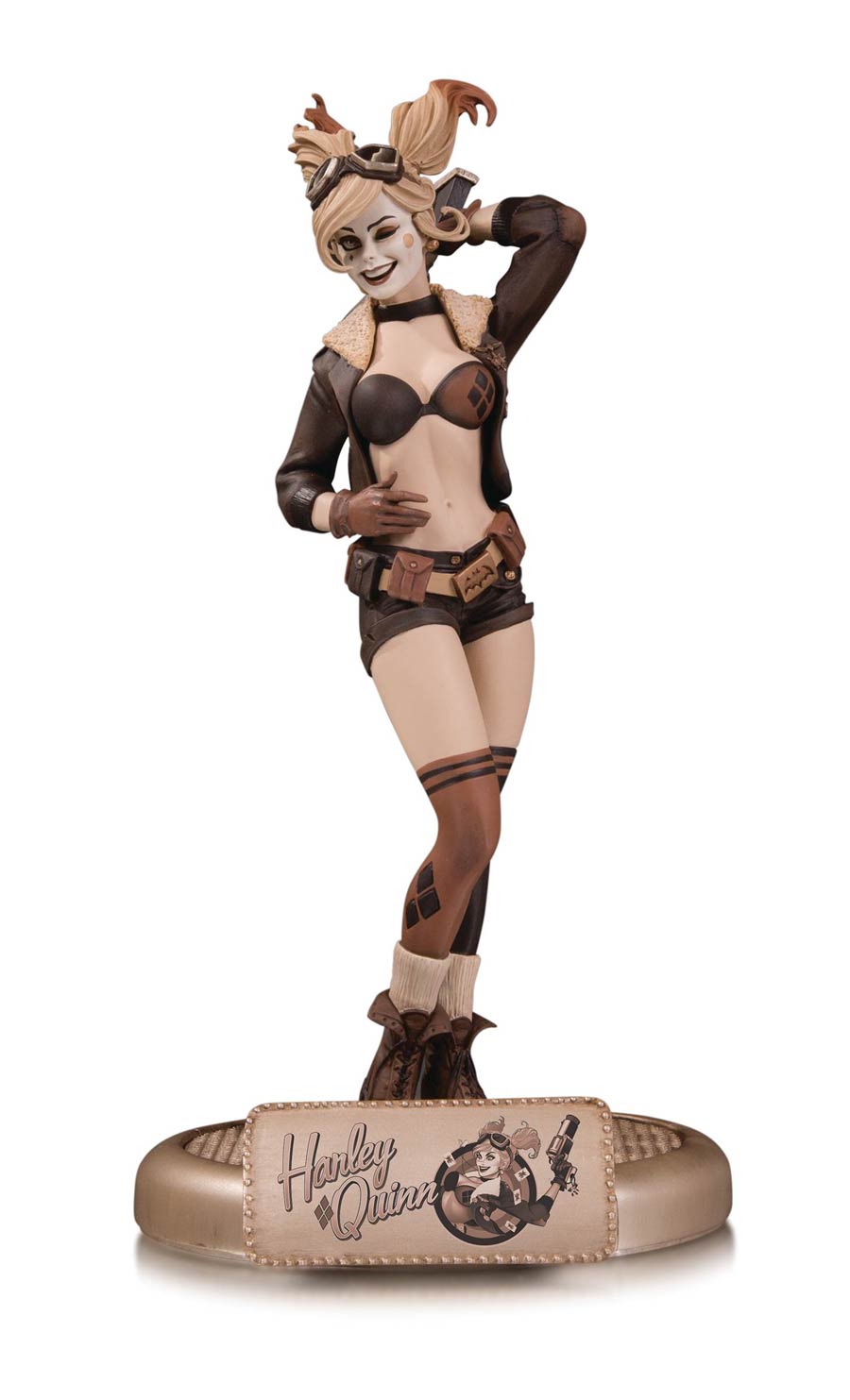 DC Comics Bombshells Harley Quinn Statue Variant Sepia Tone Edition