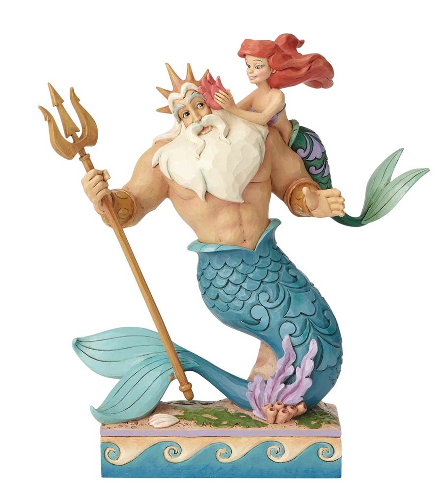 Disney Traditions Ariel And Triton Figurine