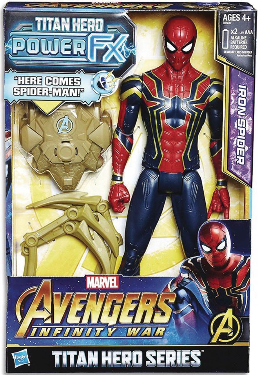 Avengers 12-Inch Titan Hero Power FX Spider-Man Action Figure Case